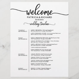 4 Dagars Bröllopshelg Reseplan Chic Tidslinje