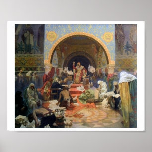 #4 Den bulgariska tsaren Simeon, Mucha Poster
