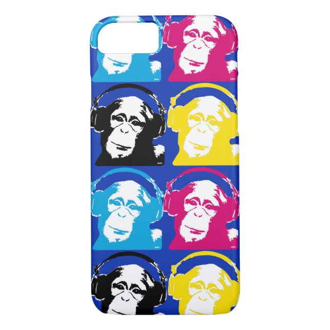 4 DJ-apor Case-Mate iPhone Skal (Baksida)