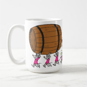 4 drack möss kaffemugg
