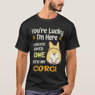 4 Du är Lucky Corgi T Shirt