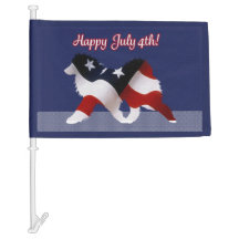 4:e Anpassningsbarna Bilbil Flagga i juli: Samoyed