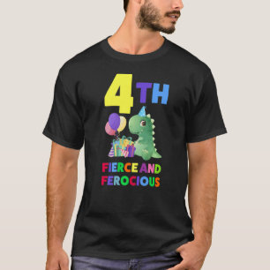 4:e årsåldern och åldern 4:e födelsedag t shirt