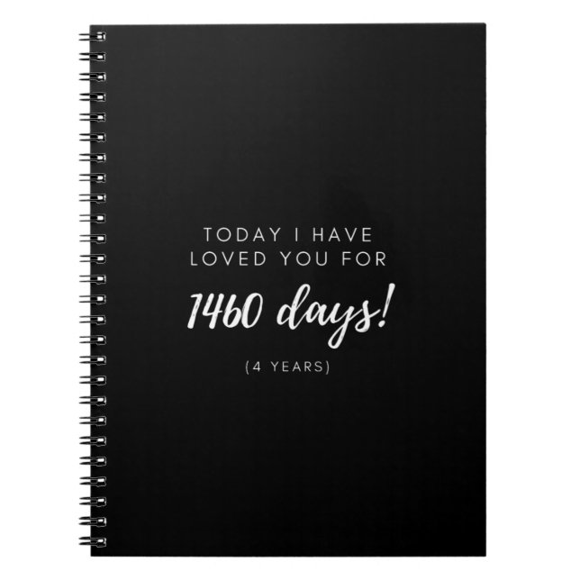 4:e årsdagen av Gift med Boyvän Girlkompis Anteckningsbok (Framsidan)