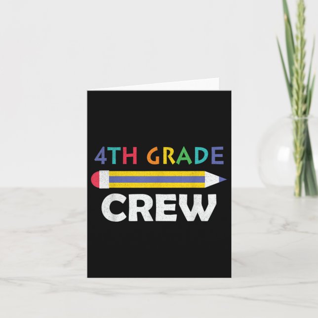 4:e besättningen Klass Cute Back to school Kort (Framsida)