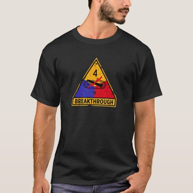 4:e beväpnade divisionen "Breakthrough Grunge" T Shirt (Framsida)