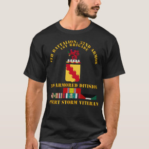4:e Bn 32:a Armor 3:e Armored Divi Desert Storm Ve T Shirt
