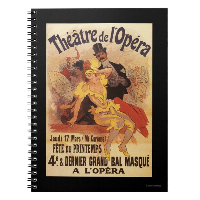 4:e Boll vid Theater de l'Opera Anteckningsbok Med Spiral (Framsidan)