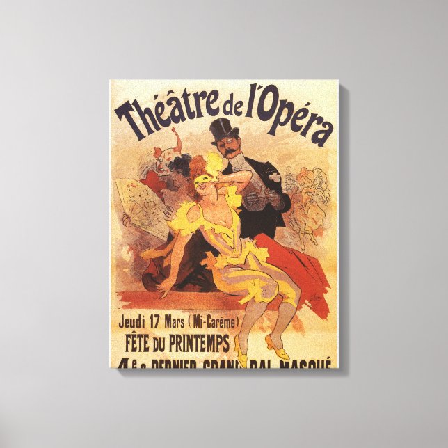 4:e Boll vid Theater de l'Opera Canvastryck (Framsida)
