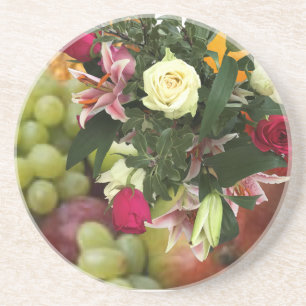 4:e Bröllop-årsdagen för frukt och blommor Underlägg