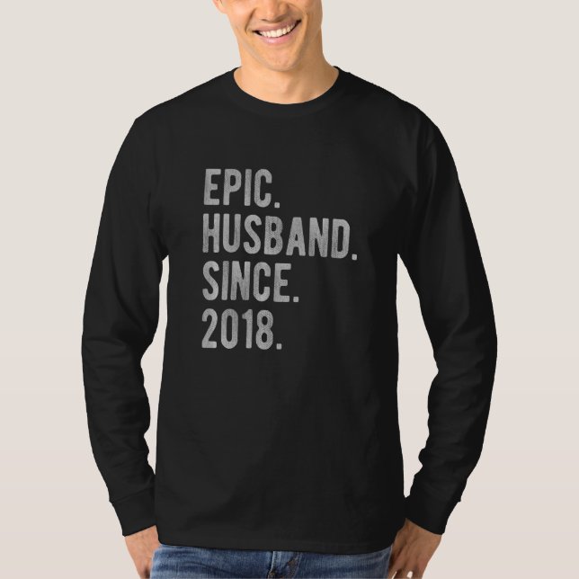 4:e Bröllop-årsdagen för hans Epic Make sedan T Shirt (Framsida)