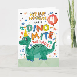 4:e dinosauriedagskort | Utskrivbar dosinosaur Inbjudan