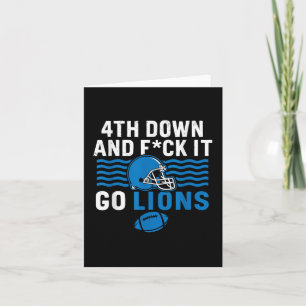 4:e Down Och Fk Det Go Lions Kort
