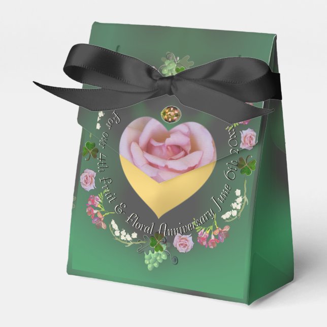 4:e frukt- och Blommigten + fotominnesdag i Bröllo Presentaskar (Framsidan Sidan)