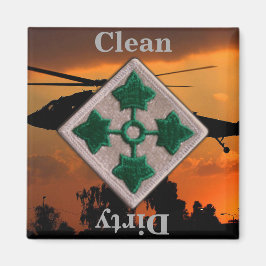 4:e ID infantry division vietnam iraq krig-veterin Magnet