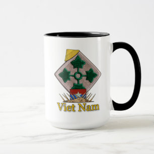 4:e INF DIV Infantry Division Vietnam Krig Mugg
