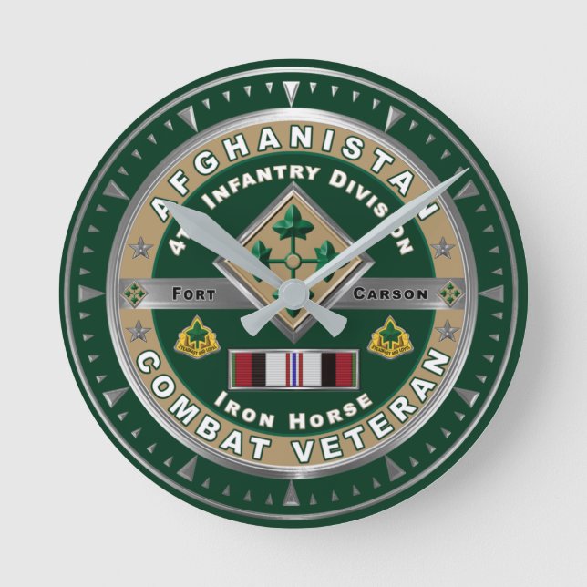 4:e infanteridivisionen Afghanistan Veteran Rund Klocka (Framsida)