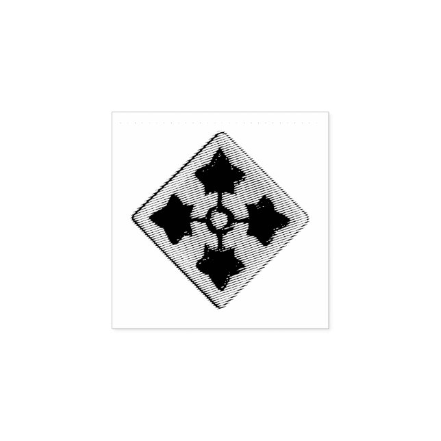 4:e infanteridivisionen Ivy Division Veterans Vets Stämpel (Tryck)