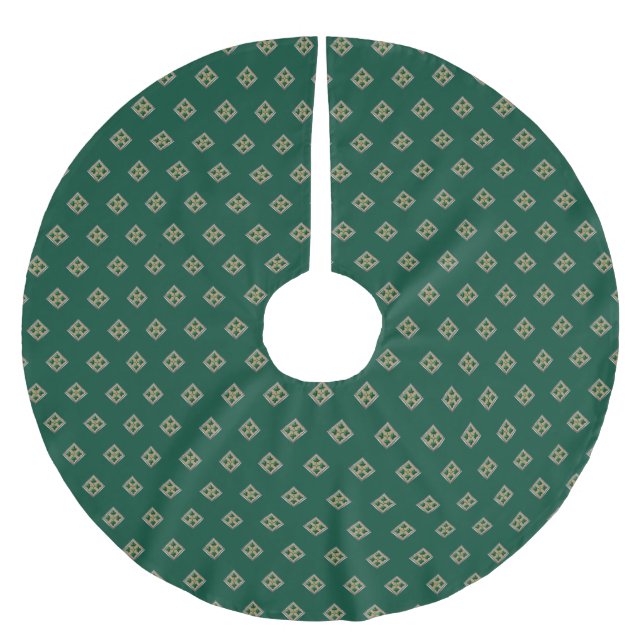 4:e infanteridivisionen julgransmatta borstad polyester (Framsidan)