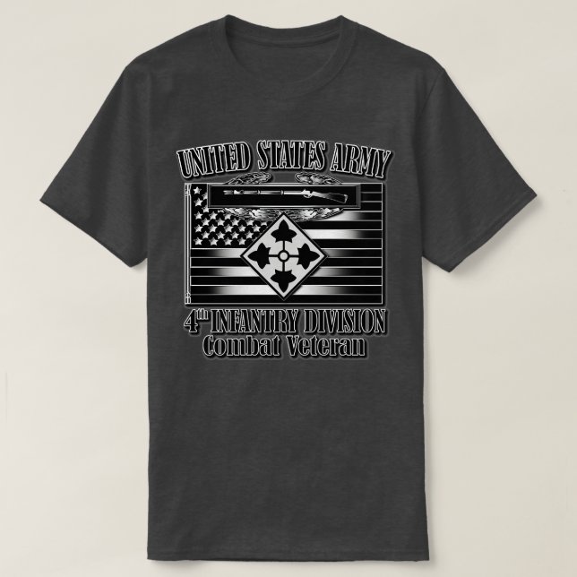4:e infanteridivisionen Kambat Veteran T Shirt (Design framsida)
