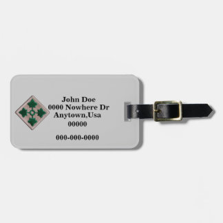 4:e infanteridivisionen Patch Luggage Tag Bagagebricka