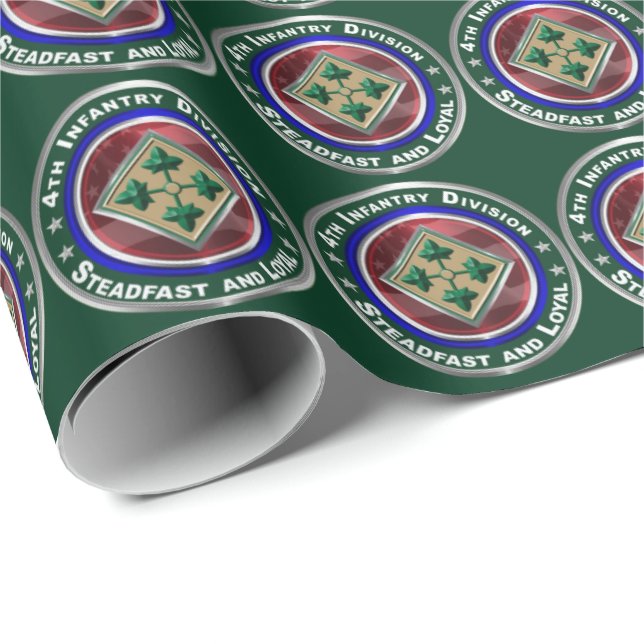 4:e infanteridivisionen - Ståndaktig och Lojal Presentpapper (Rullad Hörn)