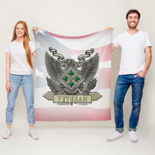4:e infanteridivisionen Veteran Fleecefilt