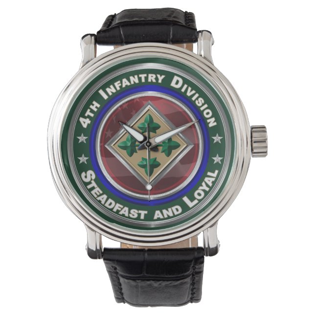 4:e infanteridivisionens minnesur armbandsur (Framsida)