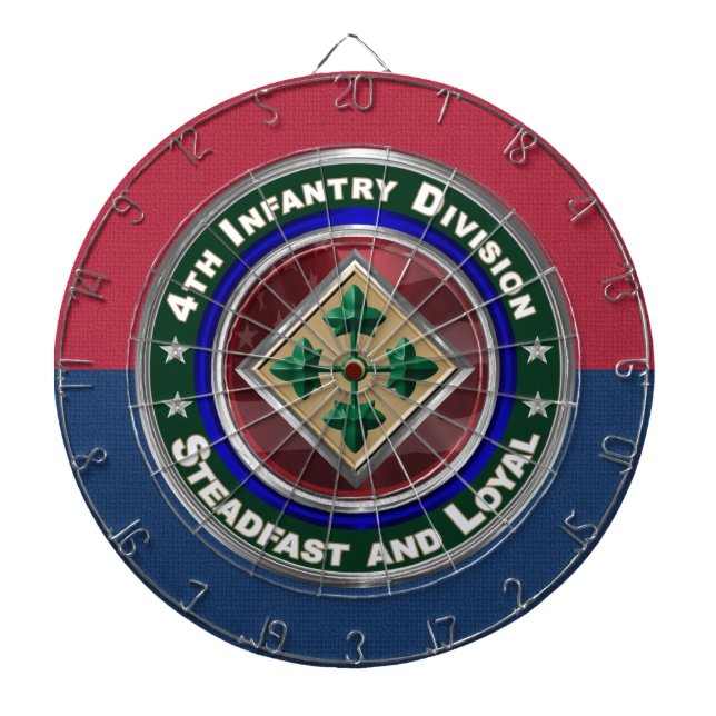 4:e infanteridivisionens souvenir darttavla (Framsidan)