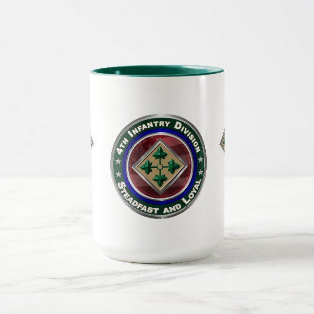 4:e infanteridivisionens souvenir mugg (Center)