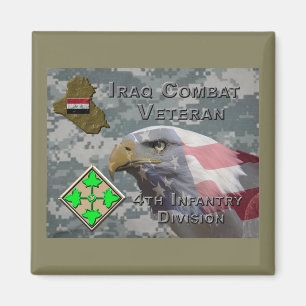4:e infanteriet Div Irak - Veteran Magnet