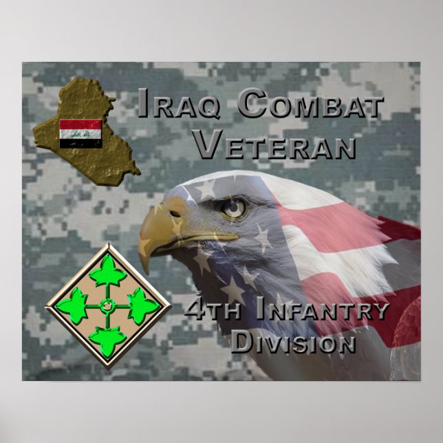4:e infanteriet i Irak Poster (Framsidan)
