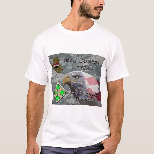 4:e infanteriet i Irak T Shirt (Framsida)