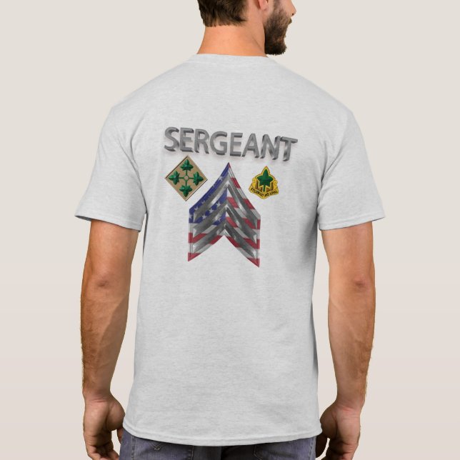4:e Infantry-inspektören T Shirt (Baksida)