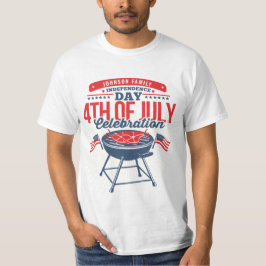 4:e juli 2010: BQ Grill Personlig Family Reunion T Shirt