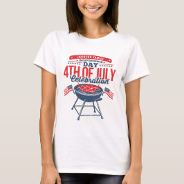 4:e juli 2010: BQ Grill Personlig Family Reunion T Shirt
