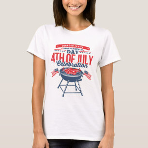 4:e juli 2010: BQ Grill Personlig Family Reunion T Shirt