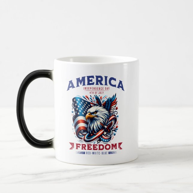 4:e juli American Eagle Sublication-61901 Magisk Mugg (Vänster)