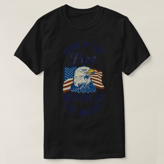 4:e juli American patriotic T Shirt (Design framsida)