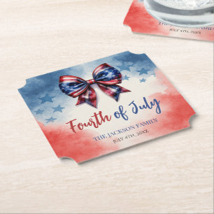 4:e juli Amerikanska dagen Patriotic Underlägg Papper