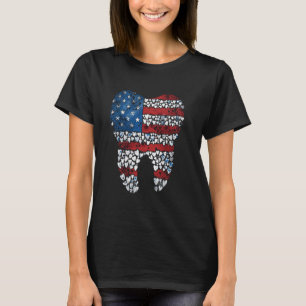 4:e juli Amerikanska Flagga Patrioti T Shirt