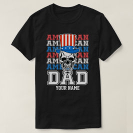 4:e juli Amerikanska Pappa-patriotiska Personligen T Shirt
