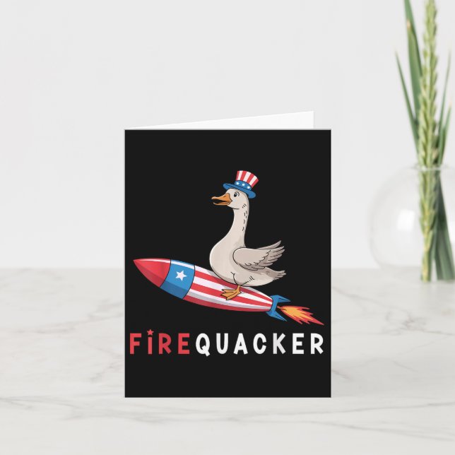4:e juli Anka Fiquacker Patriotic Fjärde av J Kort (Framsida)
