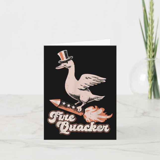 4:e juli Anka Fiquacker Patriotic Fjärde av J Kort (Framsida)