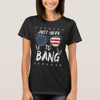 4:e juli är jag här för Bang USA flagga Sunglas T Shirt