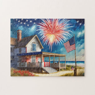 4:e juli Art Easy Brain Art Puzzle Photo Puzzle Pussel