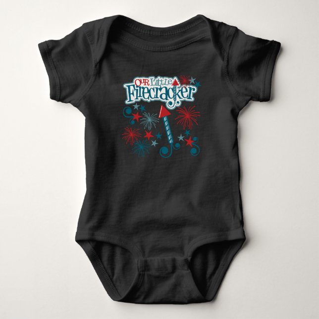 4:e juli Baby Black One Biet T Shirt (Framsida)
