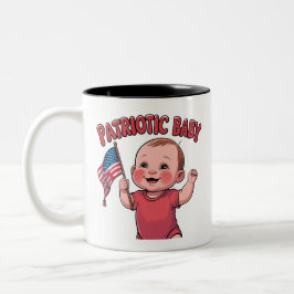 4:e juli Baby Mugg - Patriotisk Baby Drickkopp