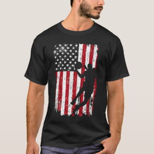 4:e juli Basketball Dabbing Basketball Boys Dab T Shirt