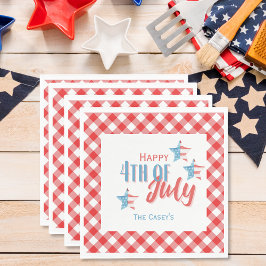 4:e juli BBQ-Pappersservett Pappersservett